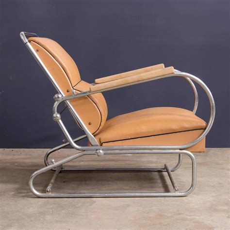 Adjustable Tubular Easy Chair in Original Leather + Wooden ... In our gallery of chair images, chairs are out in the spotlight.