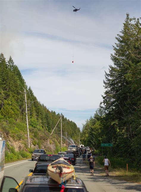 Highway 4 Sees Significant Delays Near Port Alberni Bc Due To Human Caused Wildfire Cbc News