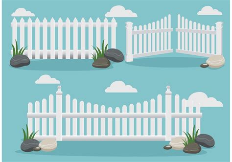 White Picket Fence Vectors 87652 Vector Art At Vecteezy