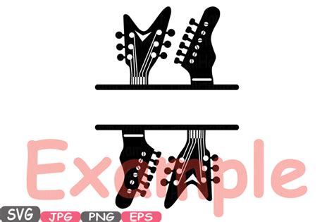 Download Split Rock 'n' Roll Music Cutting files SVG clipart ...