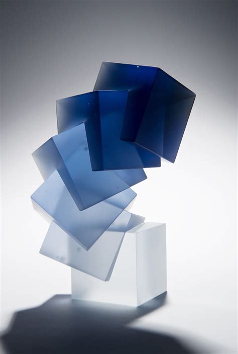 Kinetic Cast Glass Sculptures By Heike Brachlow