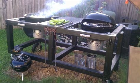 Weber kettle grill outdoor kitchen. How To Build A Weber Grill Table - WoodWorking Projects ...