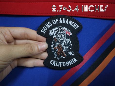 Sons Of Anarchy California Iron On Patch Embroidered Applique Etsy