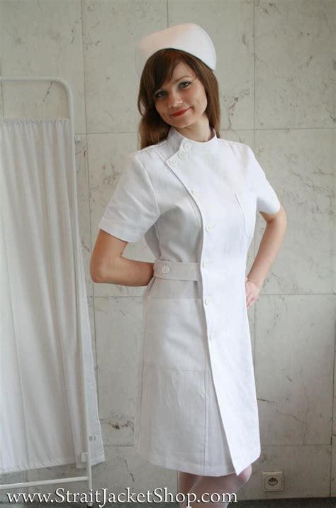 Latest White Nurse Uniform Dresses A