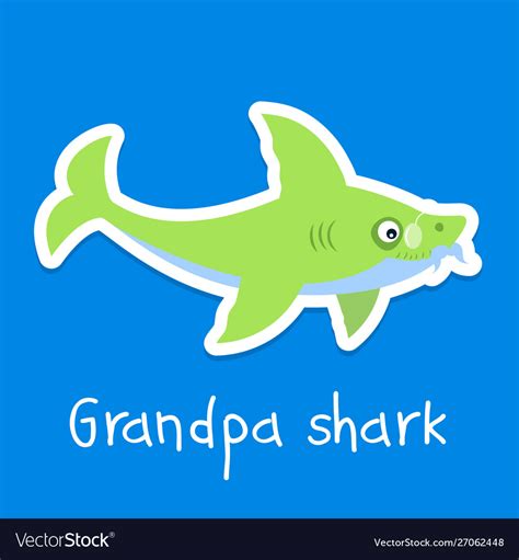 Grandpa Shark SVG