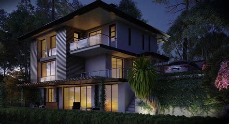 How To Render Night Exterior Using Vray Sketchup Ur Space