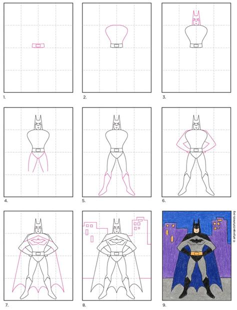 How To Draw Batman Batman Coloring Page