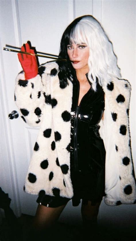 Halloween Costume Cruella Deville Costume Dalmatians Dresses