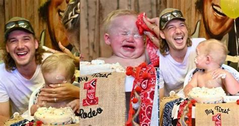 Morgan Wallen Took Smash Cake A Little Too Literally At Sons First