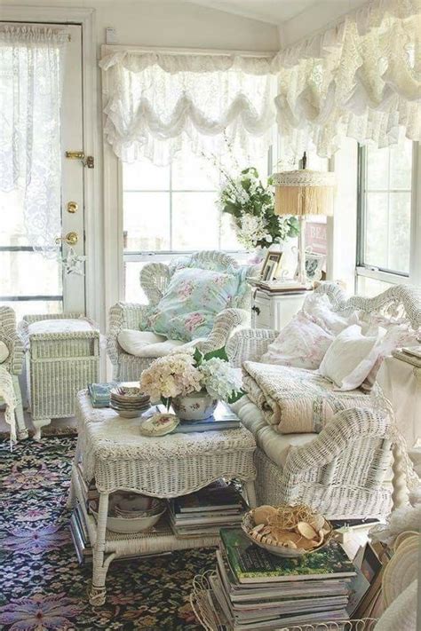 Wicker Porch Furniture Country Cottage Decor Shabby Chic Homes