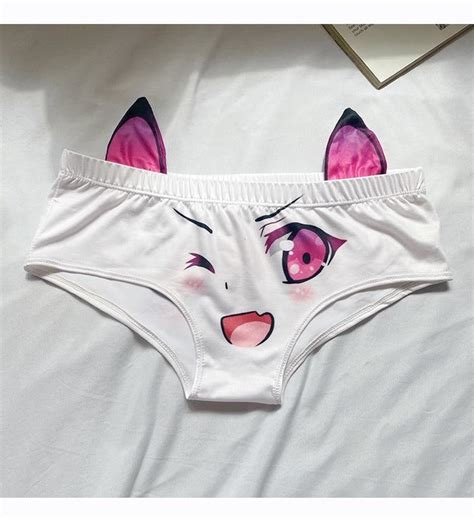 Anime Eyes Winky Face Cat Neko Ears Panties Undies Ddlg Shop Ddlg Playground