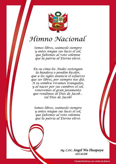Himno Nacional Himno Nacional El Himno Nacional De La Republica