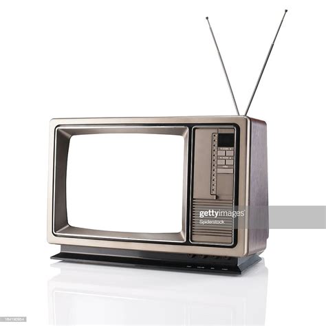 Vintage Television With Clipping Path High Res Stock Photo Getty Images