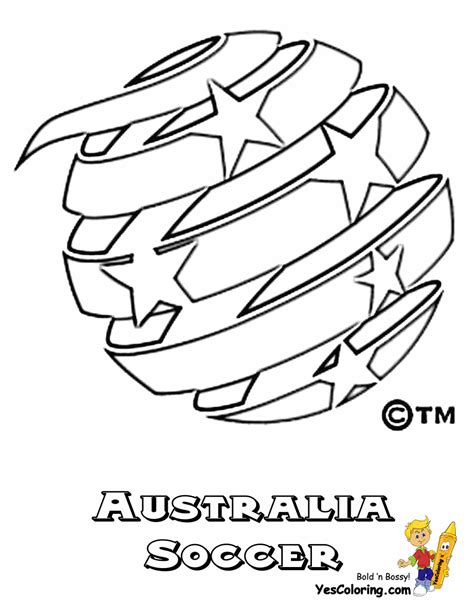Concepts for the socceroos shirt badge/crest rebrand. Striking Australia Soccer Sports Coloring | FIFA | Free ...