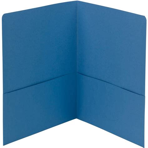 Smead 87852 Blue Two Pocket Heavyweight Folders