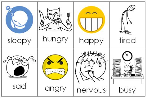 Lets Teach English How Are You Emotion Cards