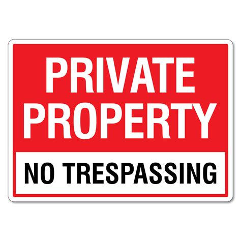 Private Property No Trespassing Sign The Signmaker