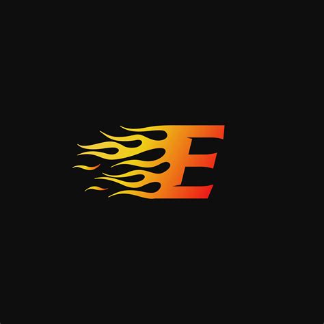 Tons of awesome free fire logo wallpapers to download for free. letter E Burning flame logo design template - Download ...