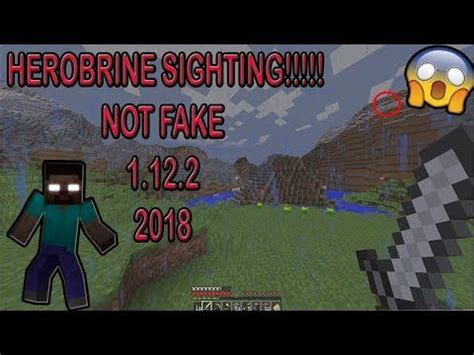 Top 5 scary minecraft herobrine sightings. HEROBRINE SIGHTING 2018!!!!! (NOT FAKE) MINECRAFT 1.13 (MUST WATCH) - YouTube | Herobrine ...