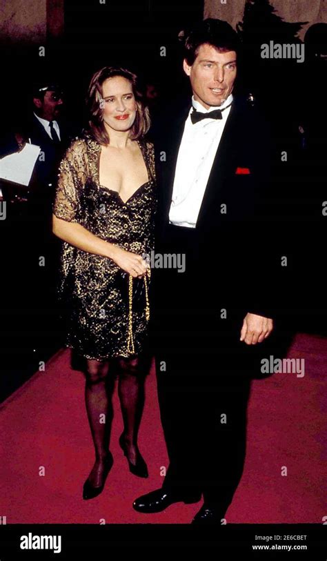 Christopher Reeve Y Dana Reeve 1990 Crédito Ralph Dominguezmediapunch Fotografía De Stock Alamy