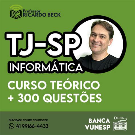 Jul 23, 2021 · concurso tj rj: TJ-SP 2021 / VUNESP | INFORMÁTICA - Prof Ricardo Beck
