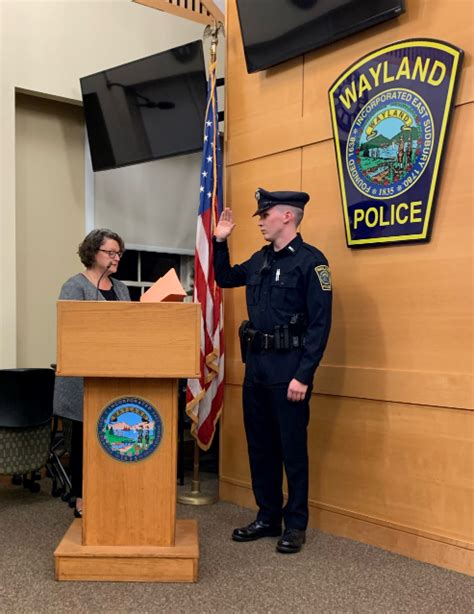 Wayland Police Department Welcomes Two New Officers Wayland News Portal