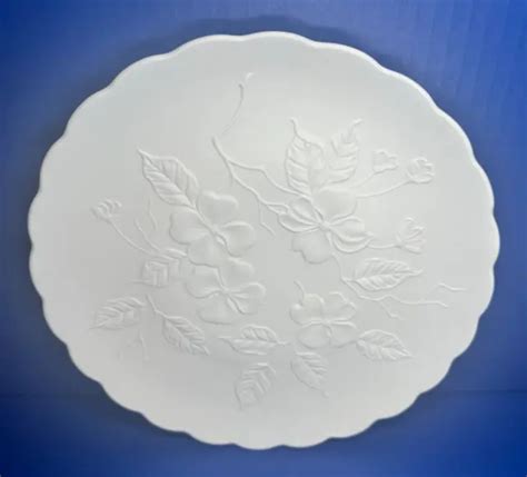 Vintage Kaiser West Germany White Bisque Porcelain 10 Plate Floral