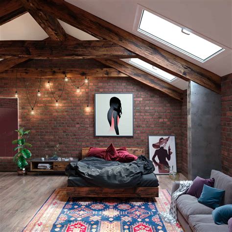 At furniture loft we have a beautiful selection of styled bedroom furniture ranging from oak, oak hardwood, painted, industrial, contemporary and traditional. Spacious loft style bedroom - Interior Designio