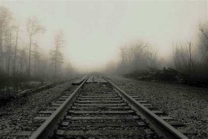Tracks Railroad Train Fog Railway Trains Vehicles