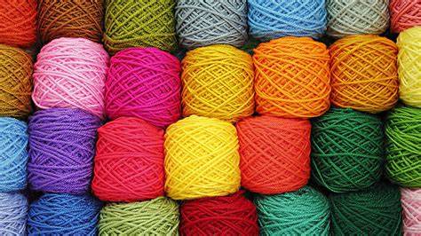 Wallpaper Colorful Wool Woolen Yarn Thread Art Color Material