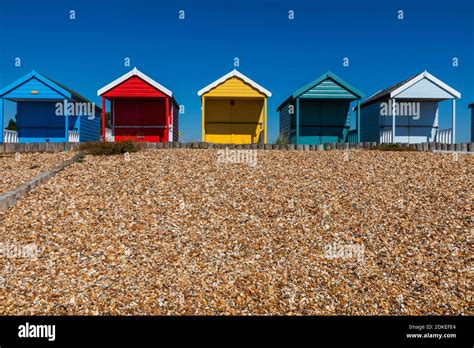 England Hampshire New Forest Calshot Calshot Beach Colourful Beach