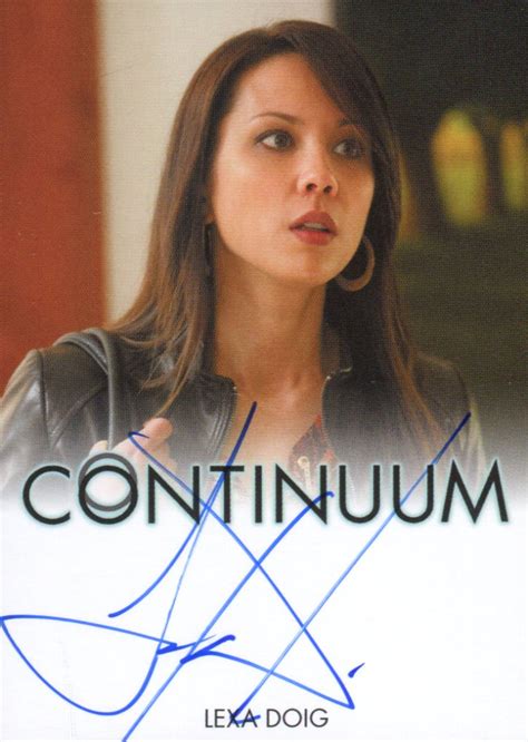 Continuum Seasons 1 And 2 Lexa Doig As Sonya Valentine Autograph Card