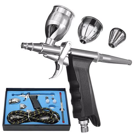Spray Guns Dual Action Airbrush Gun Kit Pneumatic Gun Set With