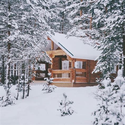 Pin By Mackenzie Fryden On Aesthetic Winter Cabin Snowy Woods Log Homes