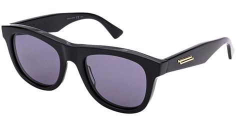 bottega veneta black acetate sunglasses for men lyst
