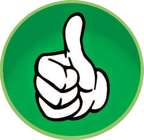 Thumb Up Green Thumbs Up Transparent Background Free Transparent