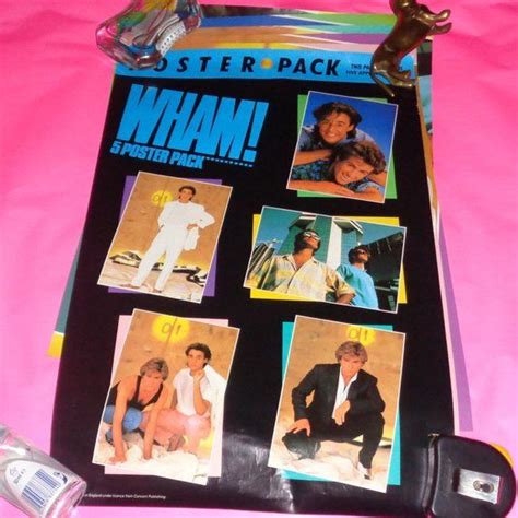 Rare Wham Poster Pack Collection Of Five Posters Music Etsy Uk