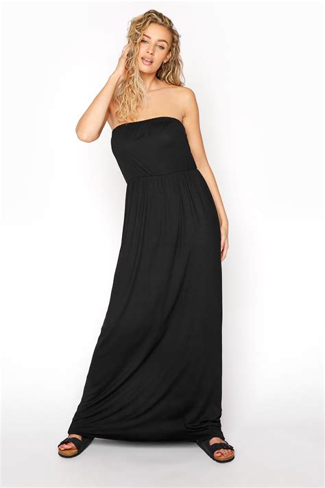 lts black strapless maxi dress long tall sally