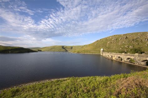 Pen Y Garreg Dam In The Elan Valley Wales With Water