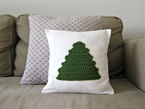 Crochet Christmas Decor Free Crochet Tree Pillow Pattern Shes Got