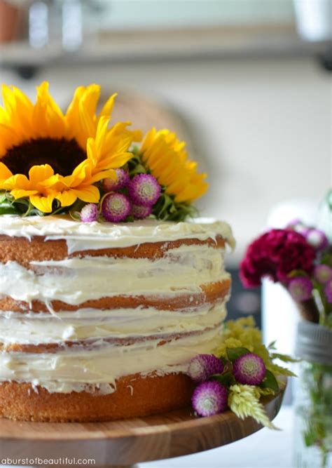 Diy Fall Naked Cake Ella Claire Co