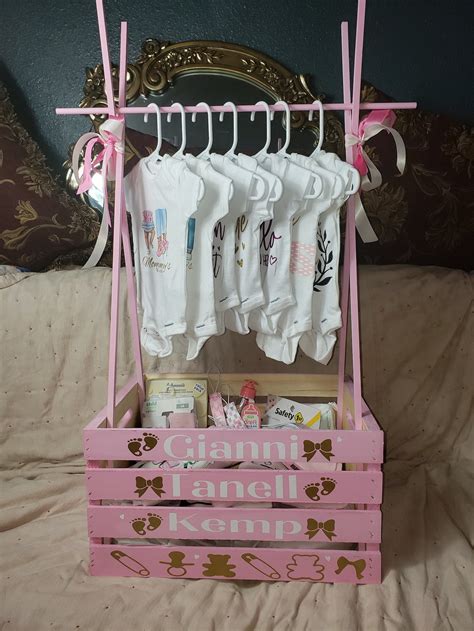 Baby T Basket Baby Shower T Baby T Crate Etsy