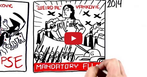 All 14 Weird Al Yankovic Album Covers Drawn On Whiteboard