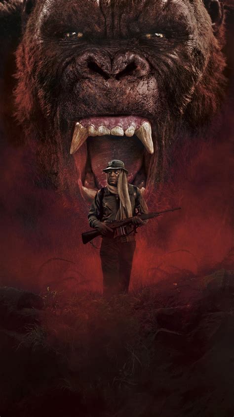 When a scientific expedition to an uncharted island awakens titanic forces of nature, a mission of discovery becomes an explosive war between monster and man. Kong: Skull Island (2017) Phone Wallpaper | Moviemania