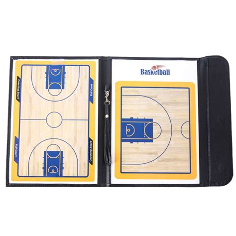 Basketball Coaches Magnetic Tactic Board Foldable Strategy Clipboard
