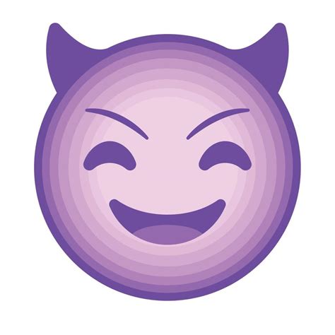 Purple Devil Emoji Vector Art At Vecteezy