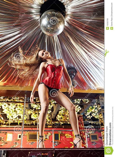 Girl Stock Photo Image Of Lingerie Nightclub Curly