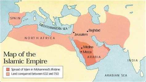 Islamic Empire Map Moslem Corner