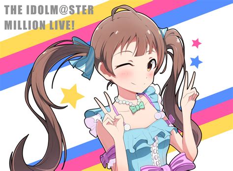 Safebooru Blush Brown Eyes Brown Hair Dress Hakozaki Serika Idolmaster Idolmaster Million Live