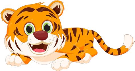 Premium Vector Cute Tiger Cartoon